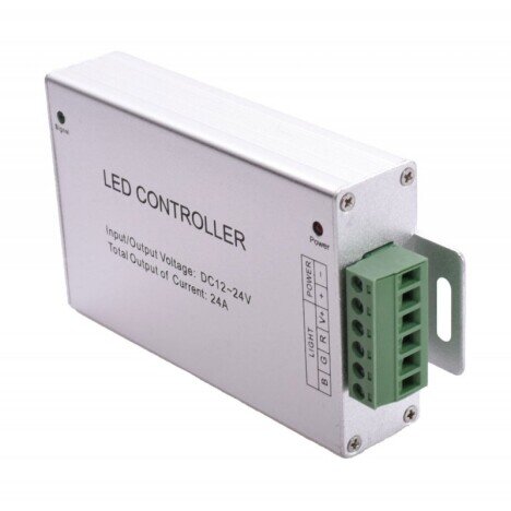 CONTROLER METAL LED RGB 24 TASTE, 12-24V / 24A