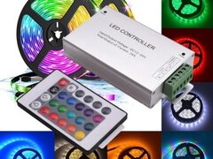 CONTROLER METAL LED RGB 24 TASTE, 12-24V / 24A